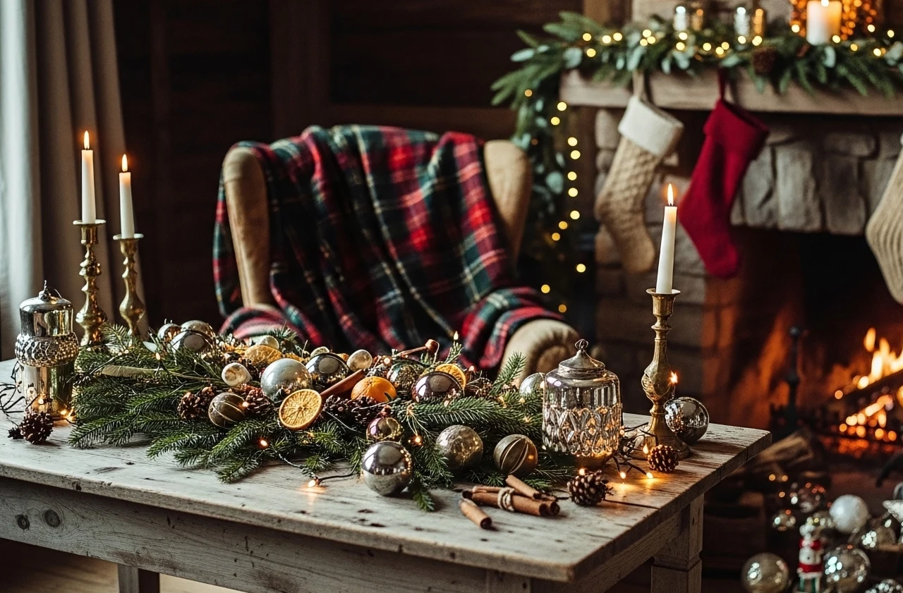 Dekoracje domu w stylu "Ralph Lauren Christmas"