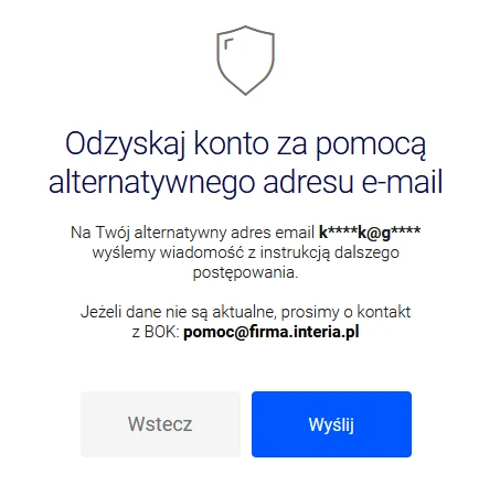 odzyskiwanie hasła