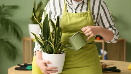 Sansewieria to popularna roślina doniczkowa. Jest wytrzymała i niezbyt wymagająca. Warto jednak co jakiś czas wzmocnić ją domową odżywką. 