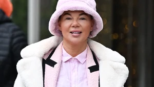 Edyta Górniak pod siedzibą Polsatu