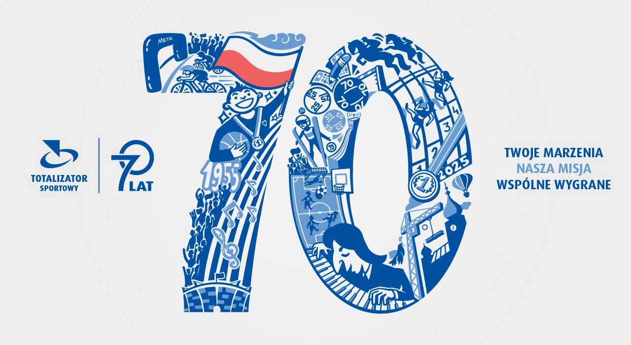 70 lat działalności Totalizatora Sportowego to 70 lat realnego wsparcia dla sportu i kultury w Polsce 