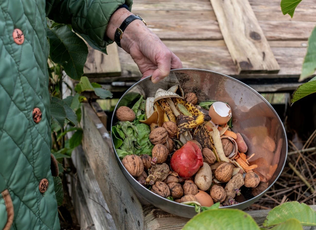 Świeży materiał zgromadzony jesienią, czyli liście, resztki warzyw i drobne gałązki, wymaga odpowiedniego ułożenia w kompostowniku.