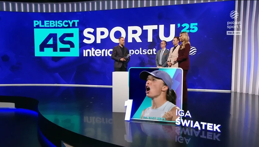 "As Sportu Interii i Polsatu Sport 2025". Iga Świątek zwyciężczynią tegorocznego plebiscytu. WIDEO