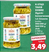 Ogórki kiszone K-Stąd Takie Dobre