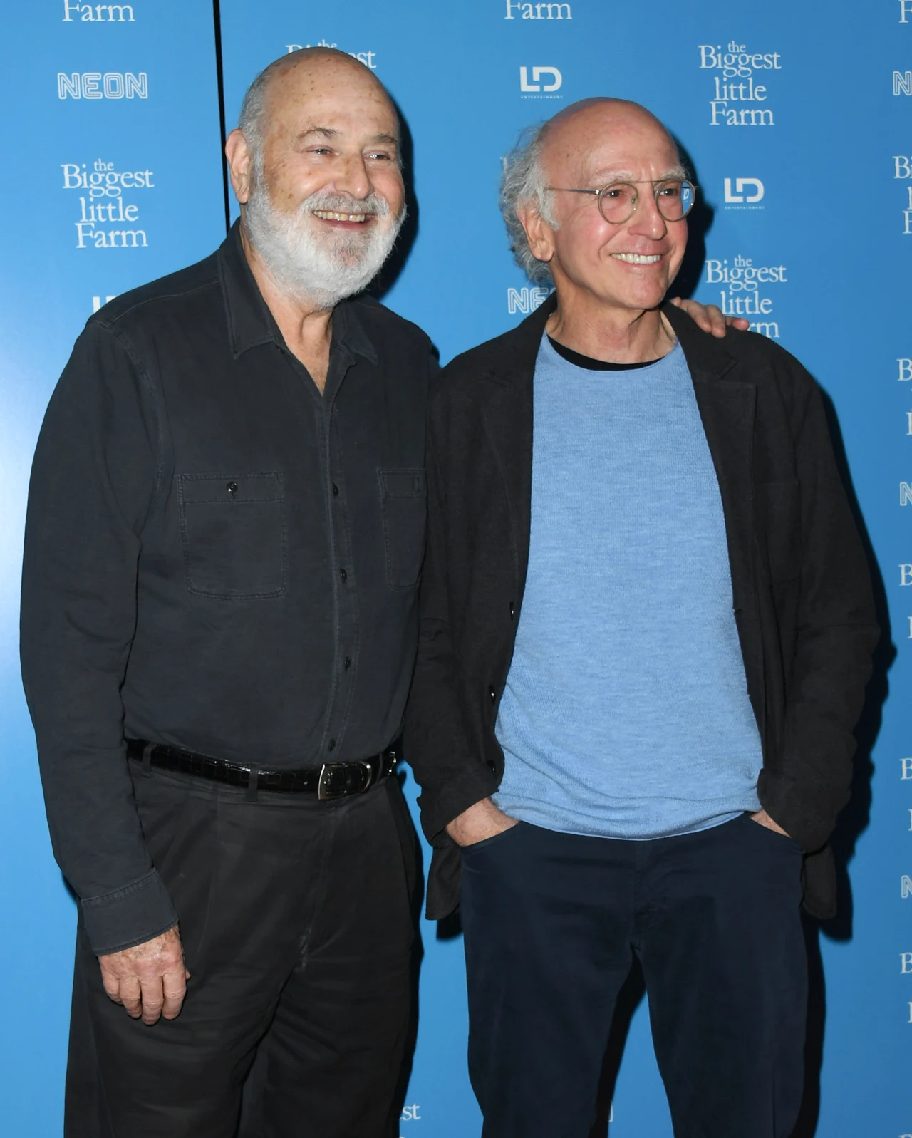 Rob Reiner i Larry David w 2019 roku Rob Reiner i Larry David w 2019 roku