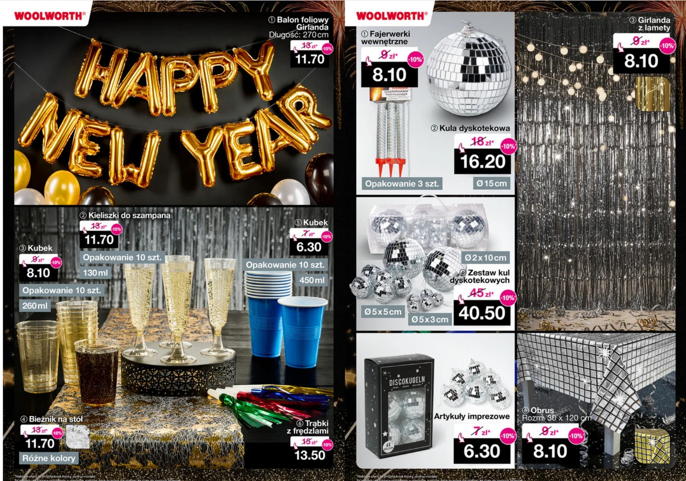 Stwórz imprezę marzeń - błyszczące kieliszki, girlandy i kule disco z Woolworth rozkręcą każdą domówkę!