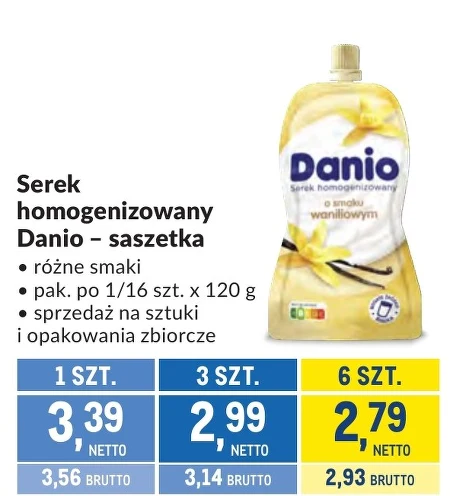 Гомогенізований сир Danio