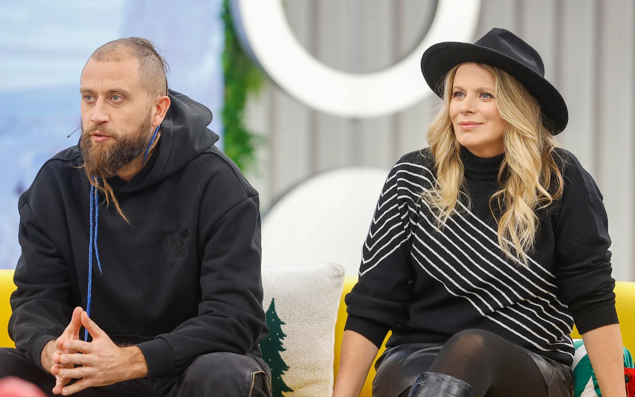 Maria Sadowska i Adrian Łabanowski w "halo tu polsat"