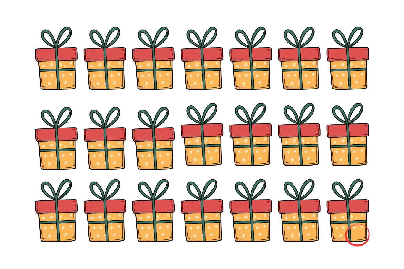 Który prezent jest inny? Oto rozwiązanie zagadki