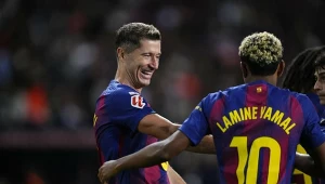 Robert Lewandowski i Lamine Yamal, 29.08.2025 r.