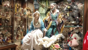 Maria i Józef w szopce