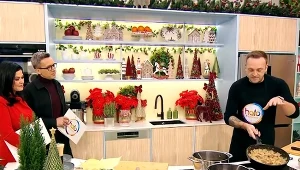 Łazanki z kremowym serkiem i grzybami