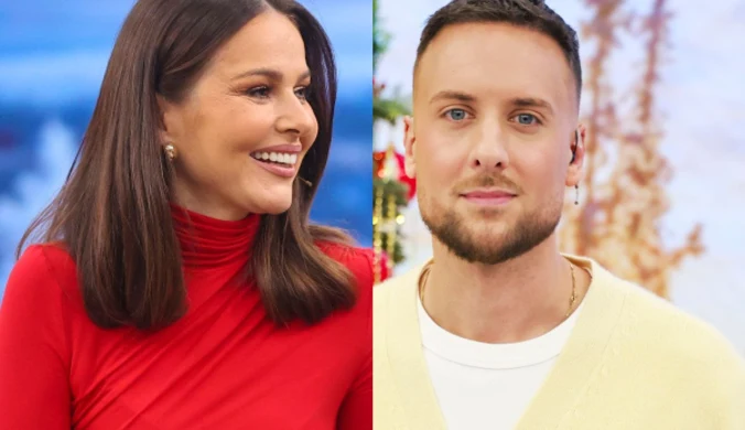 Paulina Sykut-Jeżyna i Aleksander Sikora w "halo tu polsat"