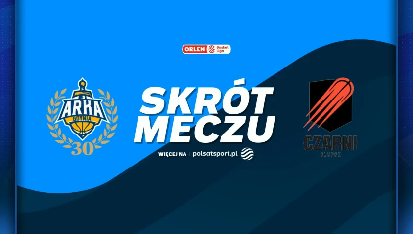 AMW Arka Gdynia - Energa Czarni Słupsk. Skrót meczu. WIDEO