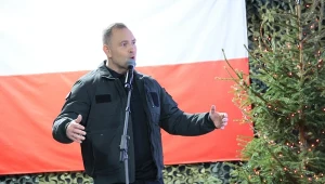 Karol Nawrocki podczas spotkania z funkcjonariuszami Straży Granicznej