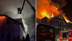 Podlaskie. Pożar hotelu "Kresowiak" w Siemiatyczach