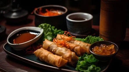 Sajgonki z szarpaną kaczką