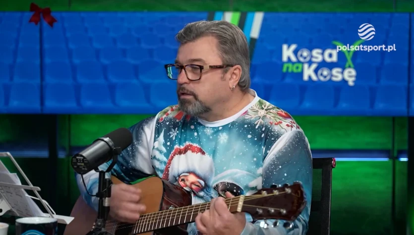 Kolędowanie z Romanem Koseckim. Świąteczny występ na antenie Polsatu Sport