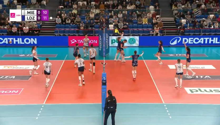 Bloki w meczu ITA TOOLS Stal Mielec - PGE Budowlani Łódź. WIDEO