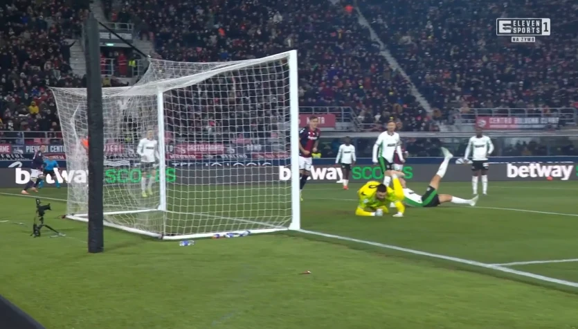Bologna - Sassuolo. Skrót meczu. WIDEO (Eleven Sports)