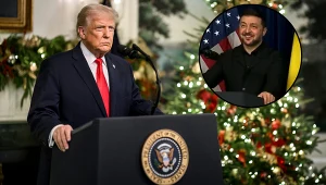 Zełenski zareagował śmiechem na słowa Trumpa o Rosji