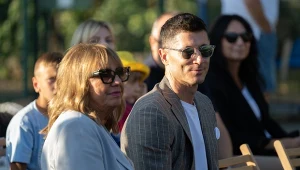 Robert Lewandowski z matką Iwoną