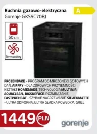 Kuchenka gazowo-elektryczna Gorenje