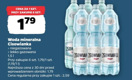 Негазована вода Cisowianka