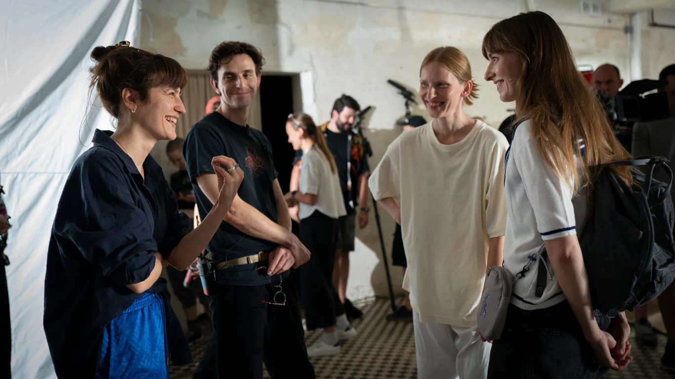 Na planie filmu Emi Buchwald "Nie ma duchów w mieszkaniu na Dobrej", fot. K. Grabowska