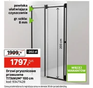 Drzwi kabiny prysznicowej Titanum