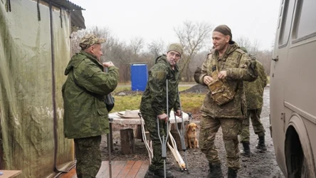 Ranni rosyjscy żołnierze w Olchowatce