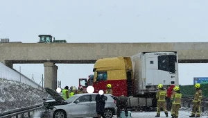 Dolnośląskie. Wypadek na autostradzie A4 w okolicach węzła Udanin