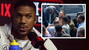 Anthony Joshua - zdj. w ramce po wypadku w Nigerii