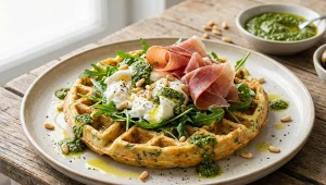 Wytrawne gofry według Mateusza Gesslera – śniadaniowy klasyk w eleganckiej, śródziemnomorskiej odsłonie