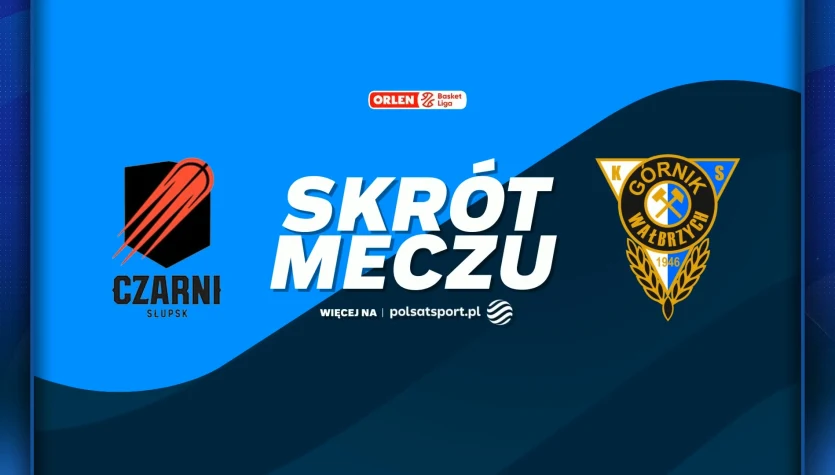 Energa Czarni Słupsk - Górnik Zamek Książ Wałbrzych. Skrót meczu. WIDEO