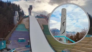 Ten pomnik przypomina o wielkiej tragedii na skoczni. Zginęło kilka osób