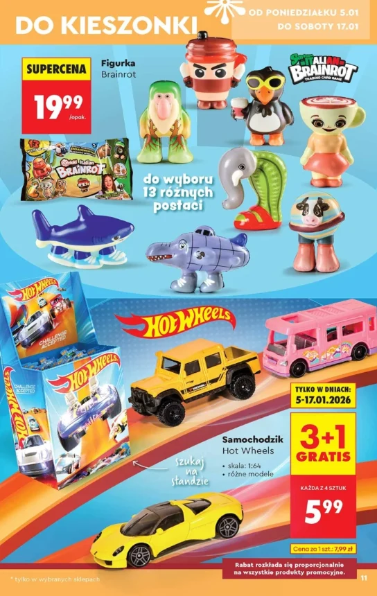 Promocja 3+1 na Hot Wheels w Biedronce Promocja 3+1 na Hot Wheels w Biedronce