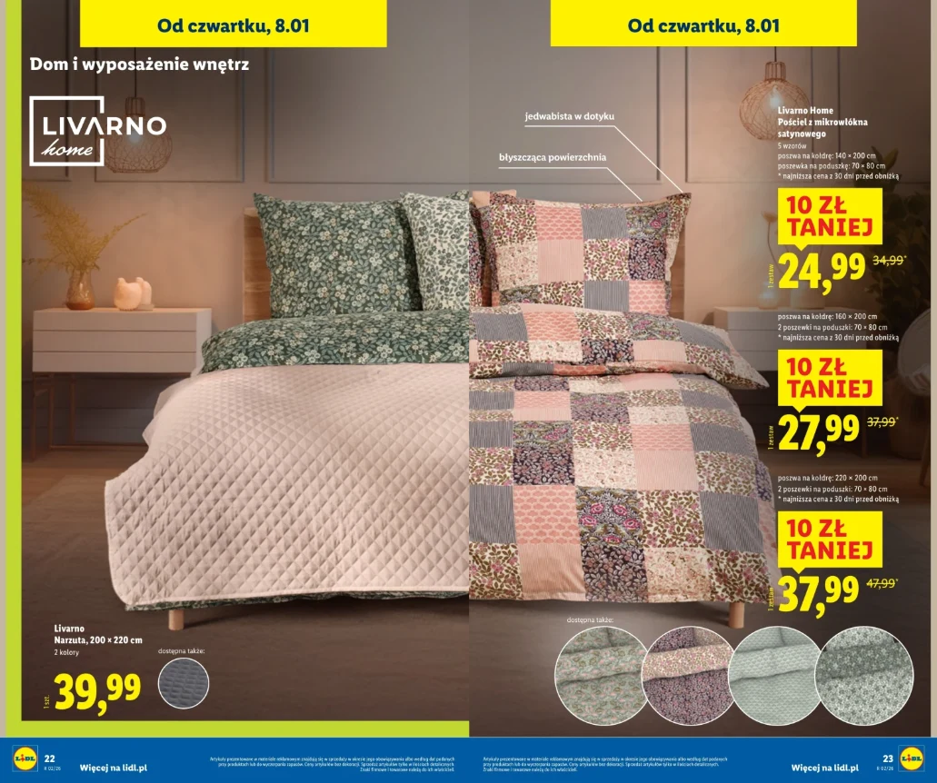  Pościel taniej w Lidlu