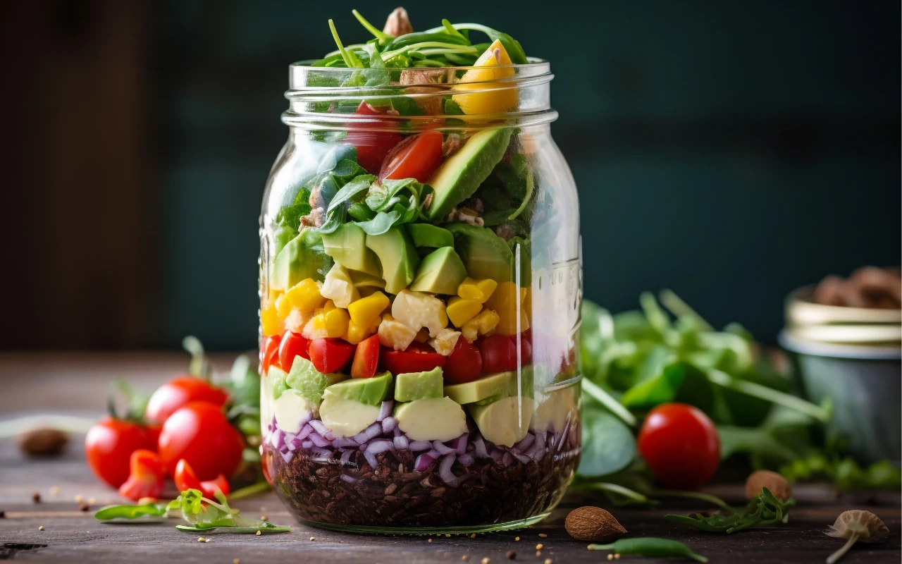 Pomysły na pożywne sałatki do słoika – świeże składniki i chrupiące warstwy