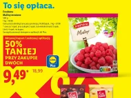 Mrożone maliny Freshona