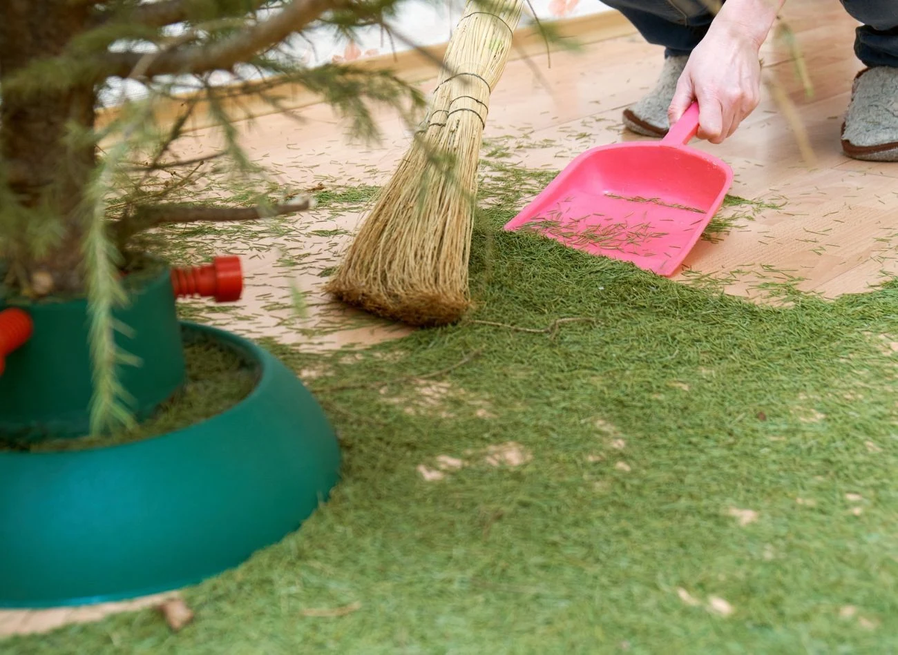 Jeśli mimo regularnego podlewania choinka zaczyna masowo gubić igły, sprawdź, czy poziom wody w stojaku jest odpowiednio wysoki.