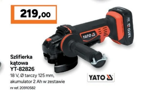 Кутова шліфувальна машина Yato