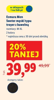 Sweter męski Esmara