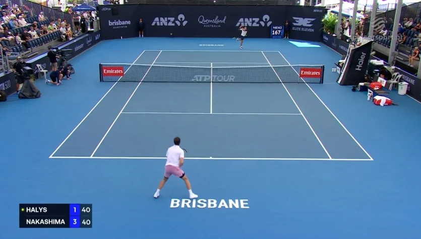 Quentin Halys - Brandon Nakashima. Skrót meczu. WIDEO