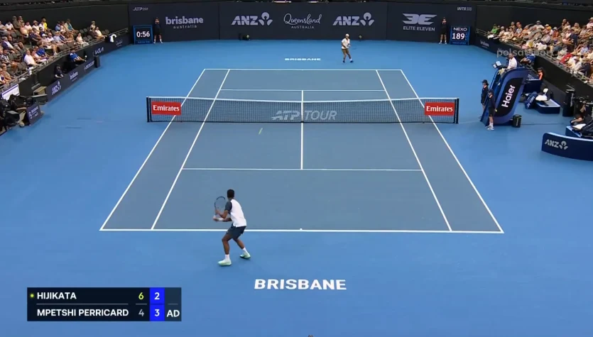 Giovanni Mpetshi Perricard - Rinky Hijikata. Skrót meczu. WIDEO