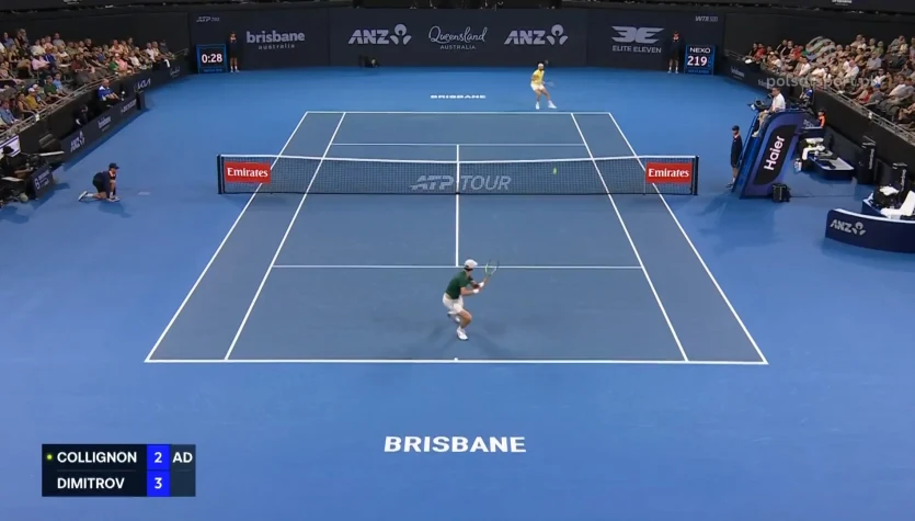 Raphael Collignon - Grigor Dimitrov. Skrót meczu. WIDEO