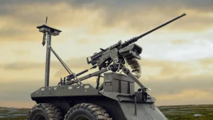 Ukraina rozmieszcza silnie uzbrojone roboty naziemne Zmiy Droid 12.7