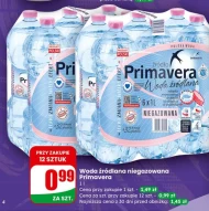 Woda niegazowana Primavera