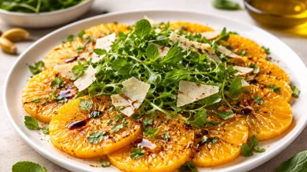 Carpaccio z pomarańczy. Lekka i efektowna przekąska według Emiliano Castagny