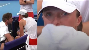 Niepokój w Sydney. Iga Świątek zeszła z kortu, a tu łzy w oczach Polki